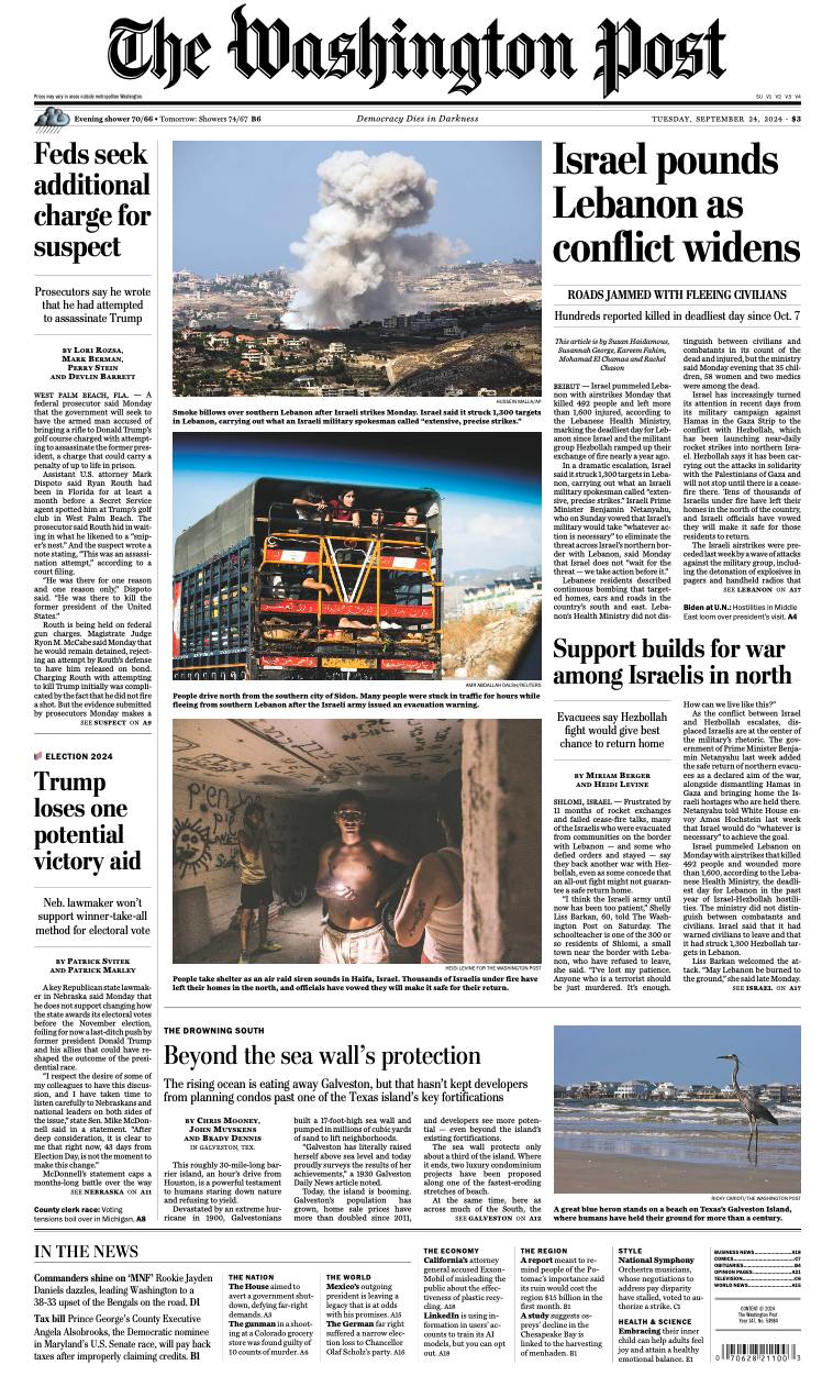 【报纸】华盛顿邮报 The Washington Post-24.09.2024 PDF