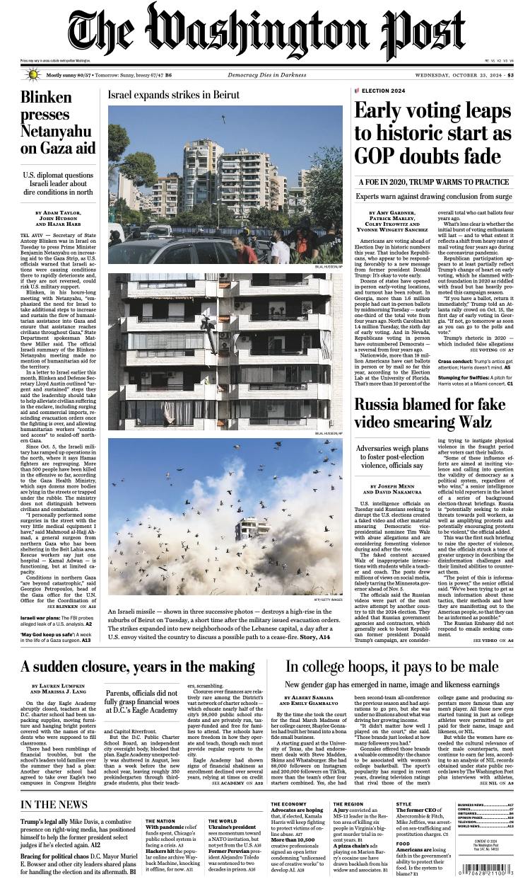  【报纸】华盛顿邮报 The Washington Post-23.10.2024 PDF